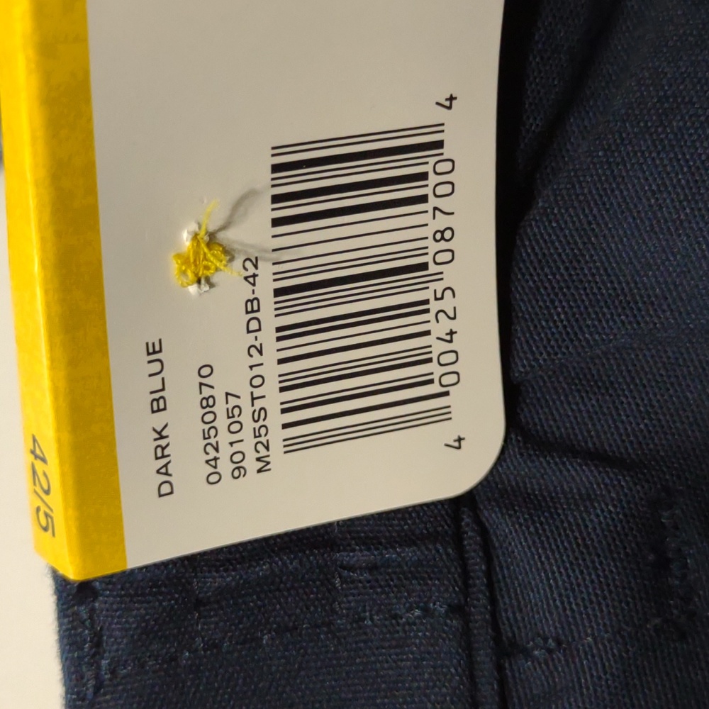 Men's Cabela's cargo 6 pocket shorts blue size 42/5 partial elastic waist NEW! - Picture 8 of 8